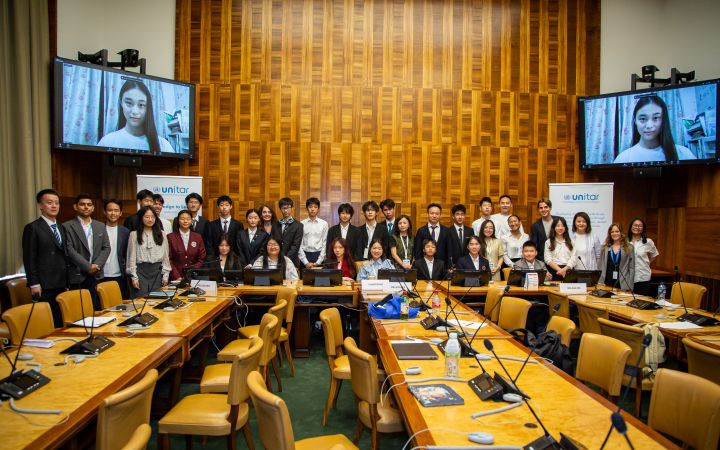 Participants joinning study visits to UN agencies.
