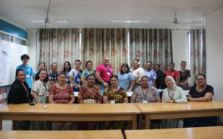 Group photo of the UNITAR DRR training program.