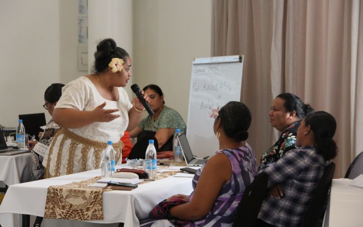 Participants joining the workshop of UNITAR “Women’s Leadership in Tsunami-based Disaster Risk Reduction” training programme in 2023.