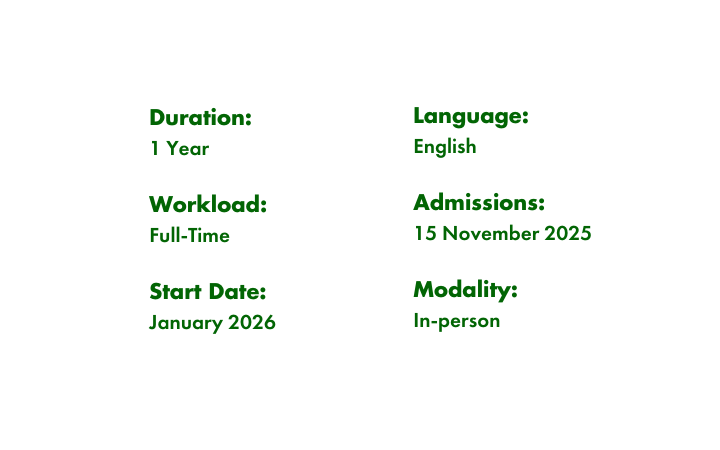 Information on the Masters in Human Rights and Diplomacy  (MSc, LL.M)