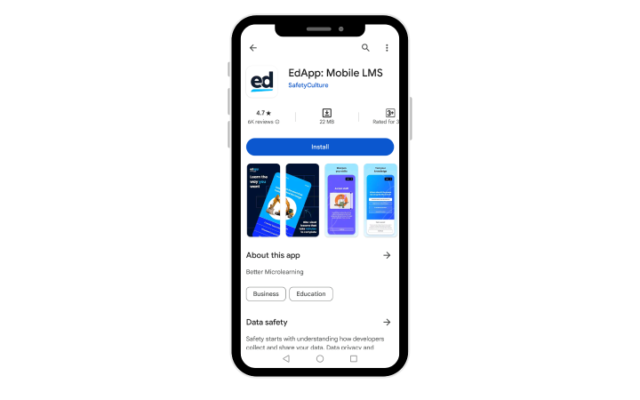 Install the app to your device then click “Open” 