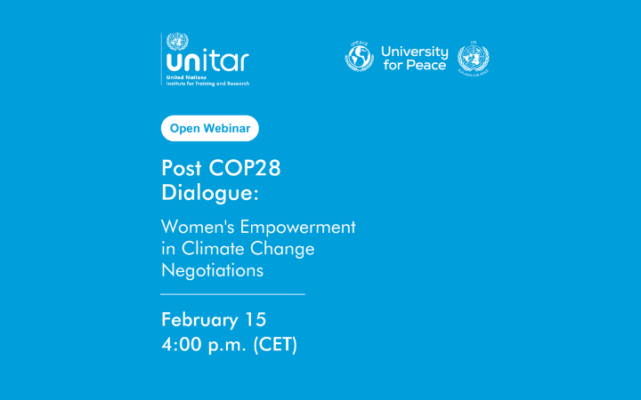 Post COP28 dialogue: Women's Empowerment in Climate Change Negotiations
