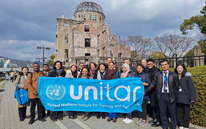 Group Photo of the UNITAR NDNP Participants at the Hiroshima Peace Memorial Park