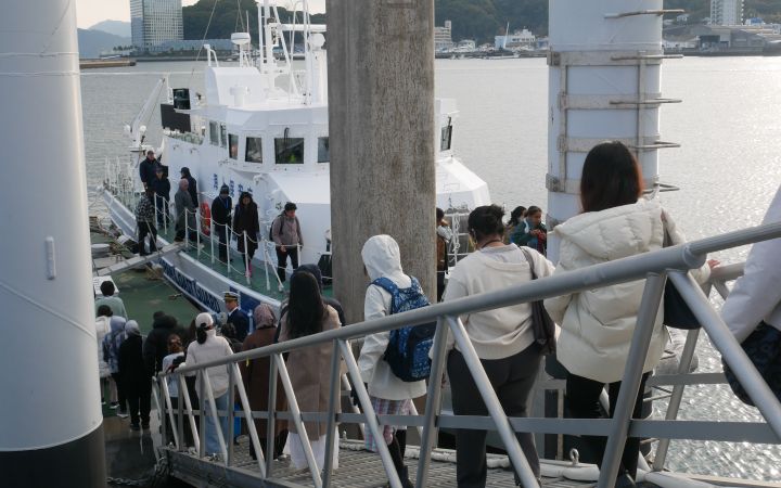 Photo of the study visit to Japan Coast Guard and Hiroshima Port