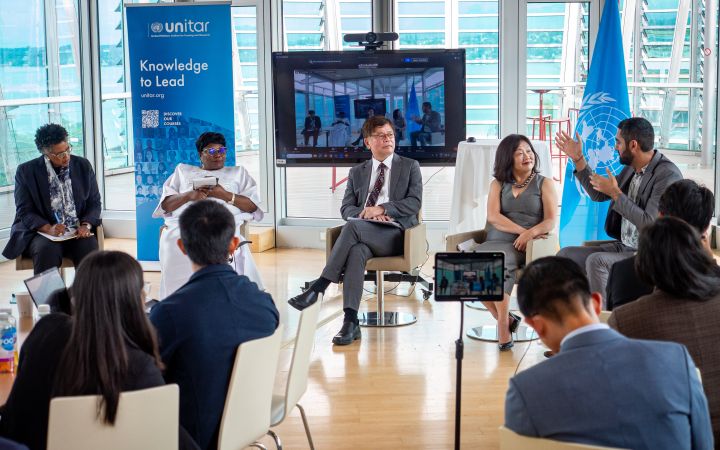 UNITAR AI-Driven Sustainable Solutions to Overcome Global Challenges Panelists in Discussion (Session 2)