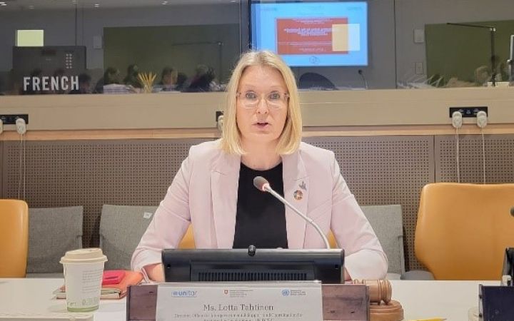 Ms. Lotta Tahtinen speaks at UNHQ