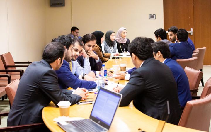 Qatar Delegates participate in Negotiation Simulations