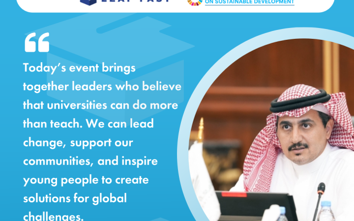 LEAP-FAST side event_2025HLPF_Quote_Rector_Majmaah University