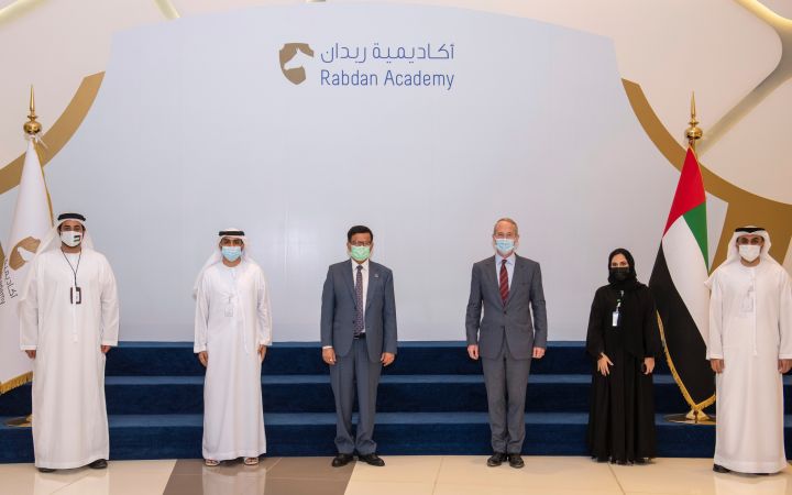 Rabdan Academy and the United Nations Institute for Training and Research representatives