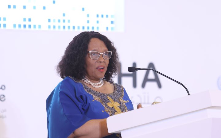 2025 Best Negotiator of the Year, Ms. Malebona Precious Matsoso, former Director-General of South Africa's National Department of Health, awarded by the United Nations Institute for Training and Research (UNITAR) and the Doha Forum for her leading role in negotiating the Pandemic Agreement.