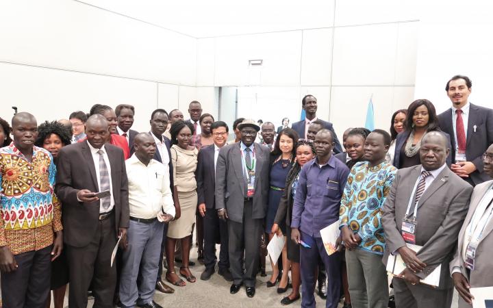 UNITAR South Sudan Fellowship Participants with the Vice President of South Sudan