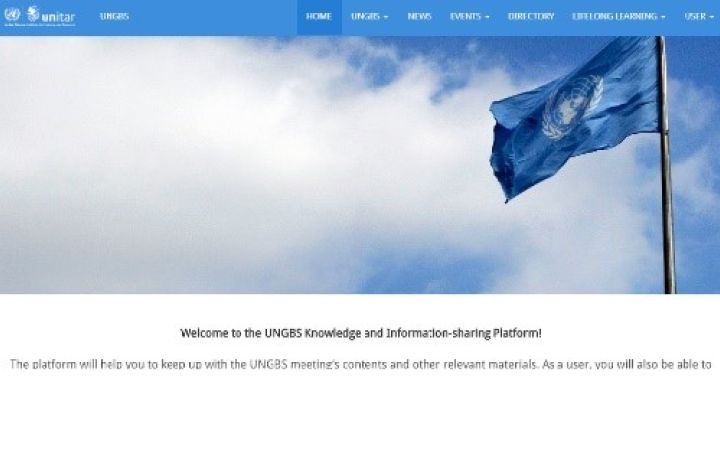 UNGBS Online Platform Launch