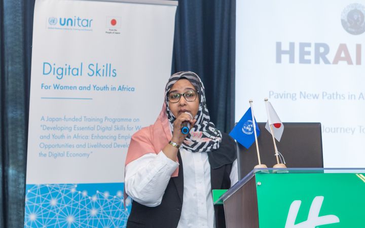 UNITAR alumna Inshirah Idris at UNITAR 