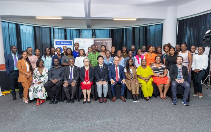 Group photo during the Developing Essential Digital Skills for Women and Youth in Africa: Enhancing Employment Opportunities and Livelihood Development in the Digital Economy