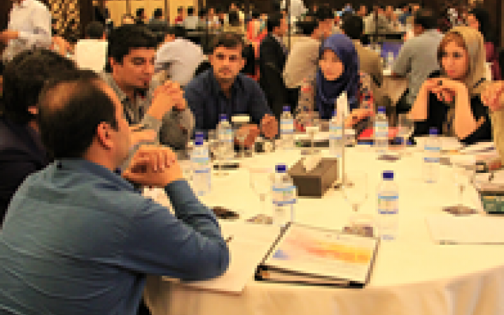 Round table discussion by fellow from Afghanistan