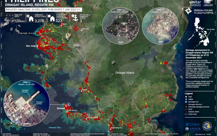 DAMAGE ASSESSMENT IN DINAGAT ISLAND, REGION XIII OF PHILIPPINES AS OF 23 DECEMBER 2021
