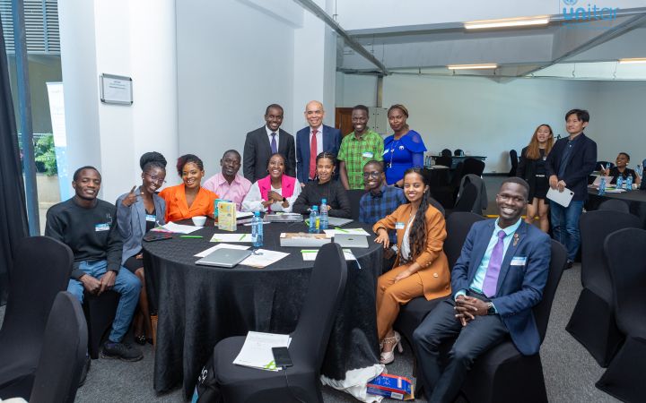 Group photo from the in-person workshop of the UNITAR “Developing Essential Digital Skills for Women and Youth in Africa” training programme.