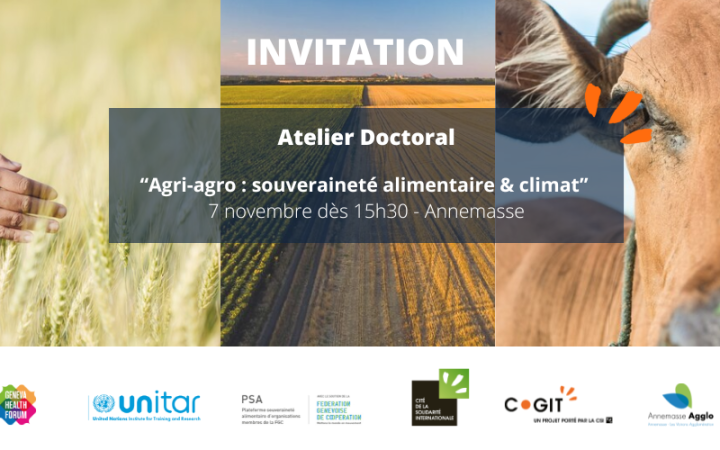  7ème édition de l’Atelier Doctoral de la Cité de la Solidarité Internationale :  « Agri-agro :  souveraineté alimentaire et climat ! »