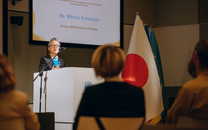 Director Mihoko Kumamoto, 16 Oct 2023 UNITAR Digital Reskilling Training Launch Ceremony in Warsaw