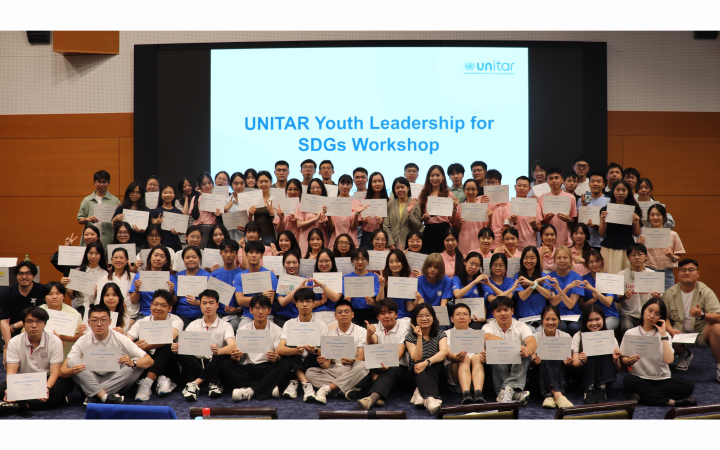 UNITAR Youth Leadership for SDGs Workshop's Group Photo