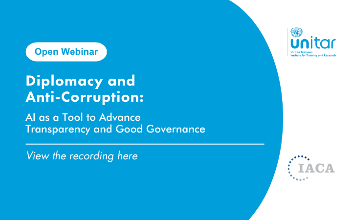 Diplomacy and  Anti-Corruption: AI as a Tool to Advance  Transparency and Good Governance