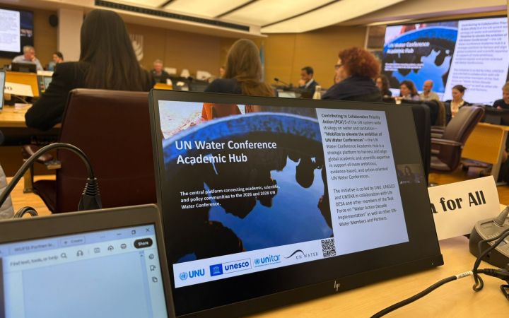 The 2026 UN Water Conference Academic Hub, launched in Dakar in January 2026 and presented at the 43rd UN-Water Meeting.