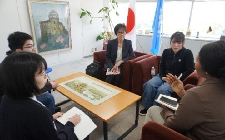 Five members from the UNITAR Youth Ambassador Programme in Discussion