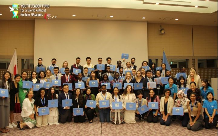 Group photo of YLF Certificate Ceremony in Hiroshima during YLF Japan Study Tour 2024 Group photo of YLF Certificate Ceremony in Hiroshima
