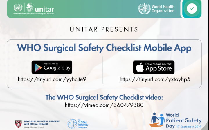 WHO Surgical Safety Checklist mobile application