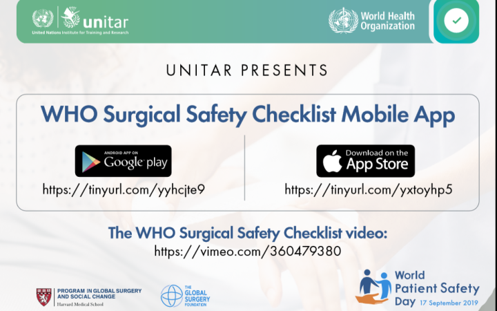 WHO Surgical Safety Checklist mobile application