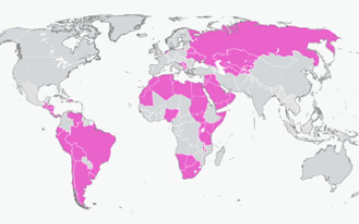 Countries that participated Global E-waste Statistics Partnership (GESP) workshops