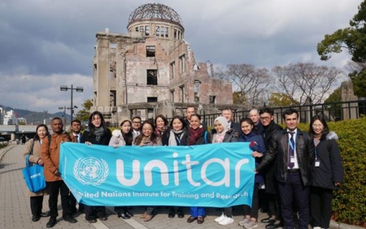 Group photo of the UNITAR Training in Hiroshima