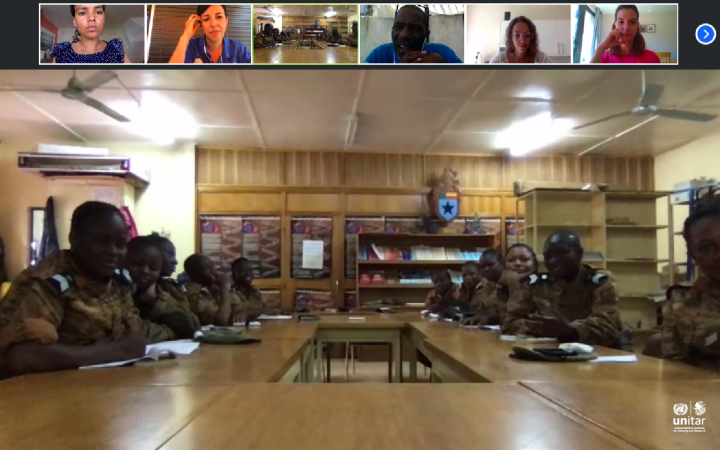 Virtual Meeting with the women of the Burkinabe FPU