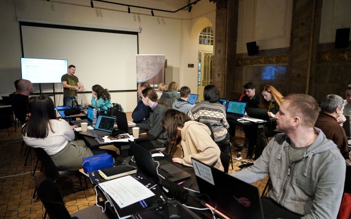 Participants and formators to the UNOSAT/UNESCO training Lviv, Ukraine