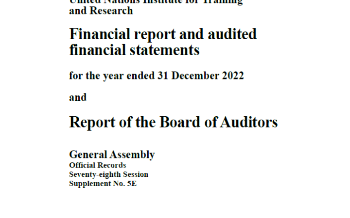 2022 Financial report and audited financial statements