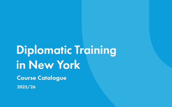 Diplomatic Training in New York 2025-2026