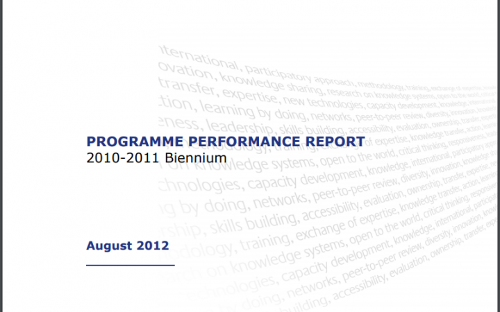 Report For the Biennium 2010-2011