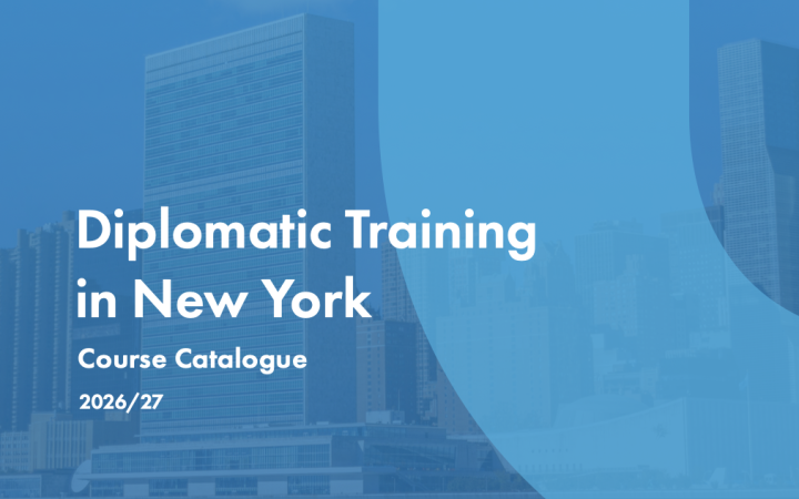 Diplomatic Training in New York 2026-2027