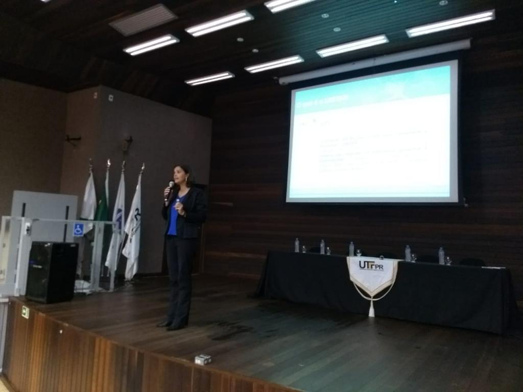 Mrs. Priscila Paz Da Viera, CIFAL Curitiba Manager during the Business and Community Conference