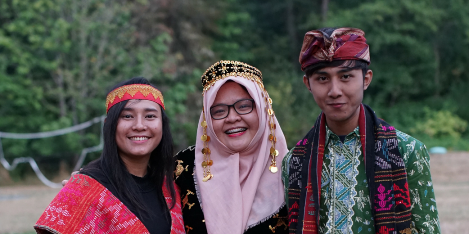 From the left: Ms. Saraswati, Ms. Sukma Impian Riverningtyas and Mr. Aditya Pradana