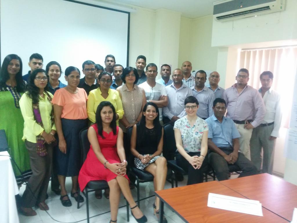 Raising Awareness and Building Capacities in Mauritius - participants group photo